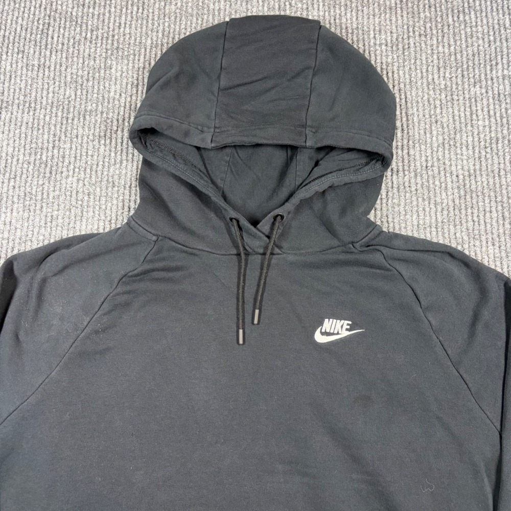 Nike Hoodie Women's XL Sportswear Essential Fleece Pullover Black CJ0409-010 - Picture 2 of 8